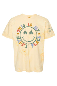 Happy Place Acid Wash Tee