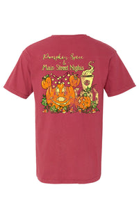 Pumpkin Spice And Main Street Nights Tee